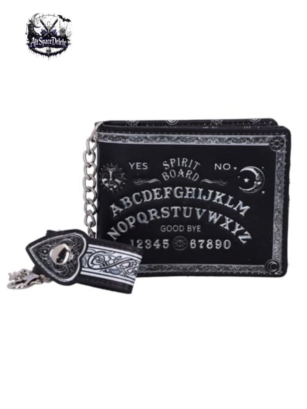 Spirit Board Embossed Wallet Ouija Gothic Occult Bi-Fold Purse